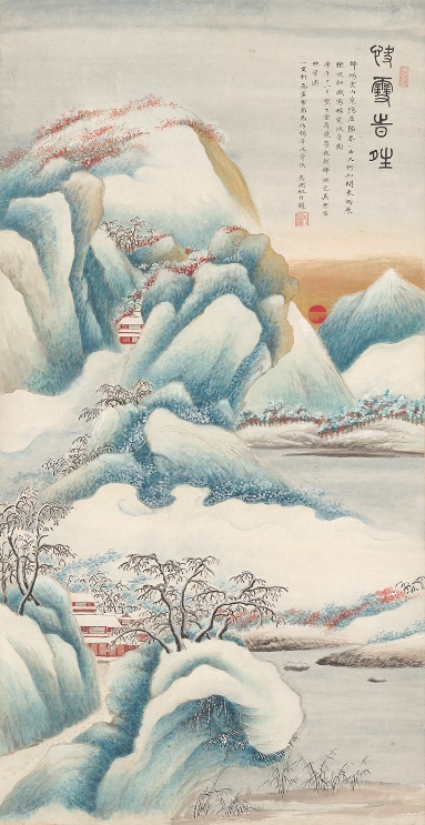 　　吴湖帆（1894~1968） 快雪时晴图

　　设色纸本 镜片1930年作

　　估价RMB： 8，000，000-12，000，000

　　成交价RMB： 1380万（含佣金）