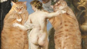 用PS把爱猫塞进世界名画