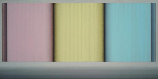 地平线-三色书 布面油画 120×60cm 2015