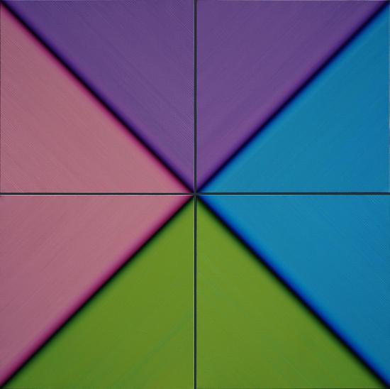 X&┼ 布面油画  80×80cm×4 2015