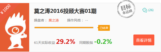 莫之涛2月赚29%