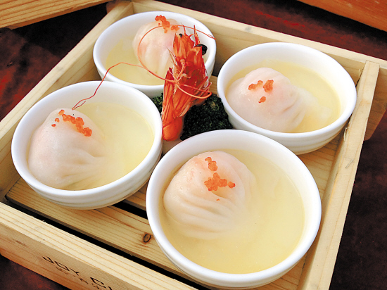 汤虾饺