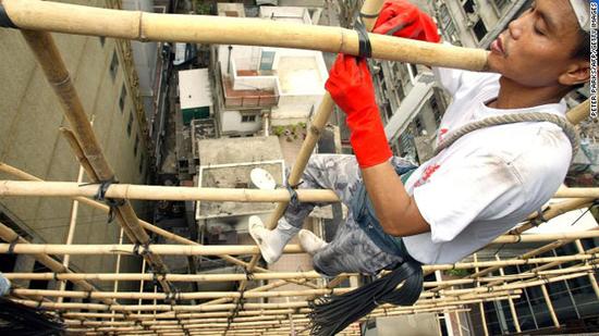 大膽的建筑施工