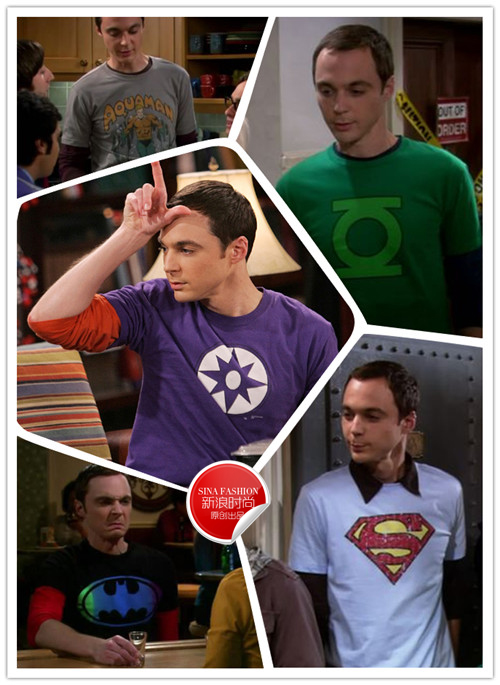 Sheldon超级英雄系列T恤