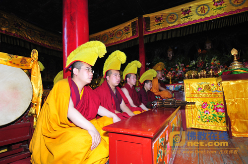 五台山多座寺院举行伽蓝菩萨圣诞祈福祝圣法会