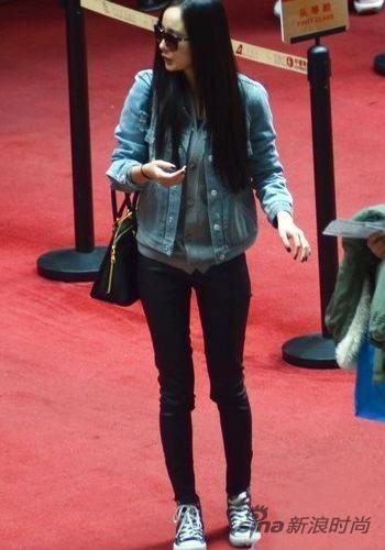 街拍看腿型 柏芝筷子腿Baby粗短腿|筷子|柏芝|