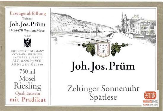 Joh. Jos. Prum Zeltinger Sonnenuhr Spatlese 2011