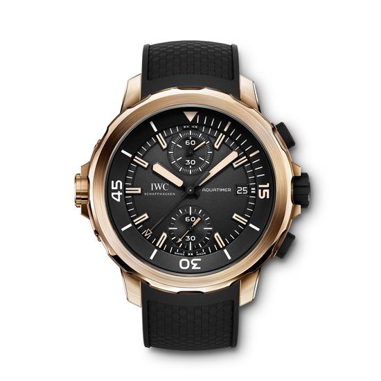 12.	IWC万国表海洋时计计时腕表“达尔文探险之旅”特别版是IWC万国表首枚青铜腕表。
