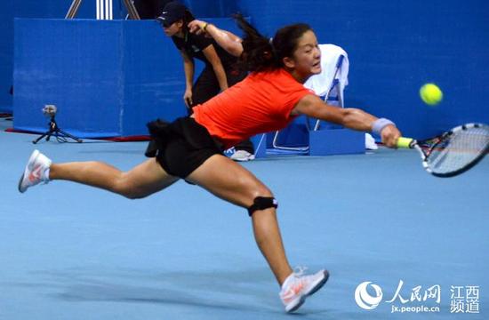 江西国际女子网球公开赛：九江姑娘出局