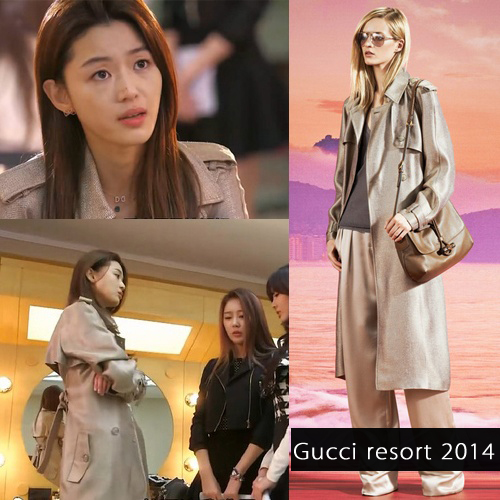 Gucci Resort 2014风衣+连衣裙