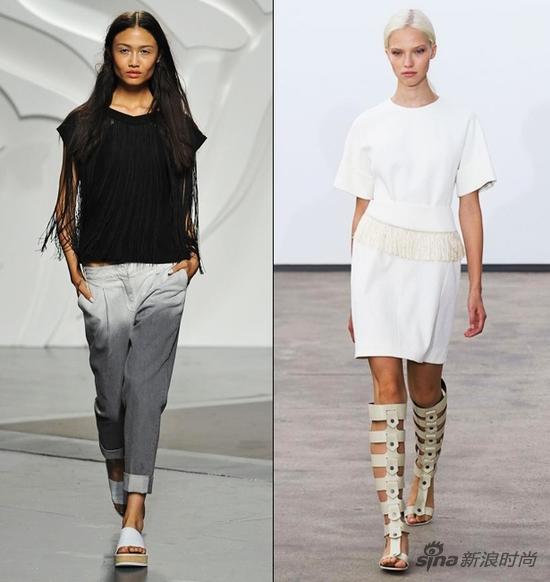 左：Tibi 右：Derek Lam