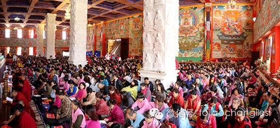 昌列寺夏季法会:普贤供养云积无量福德(图)