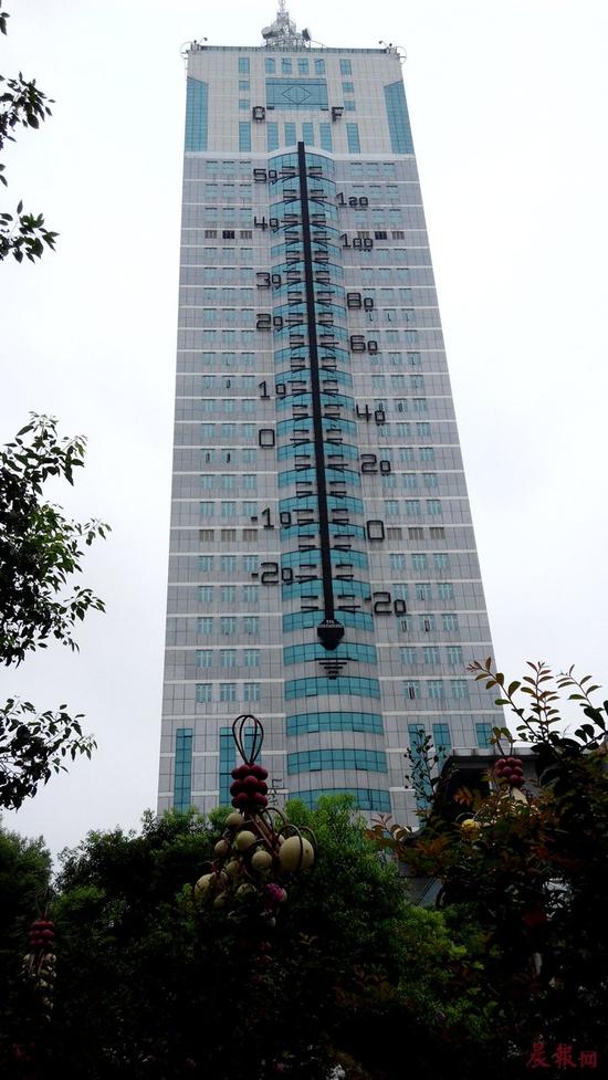 南昌室外巨型“温度计”
