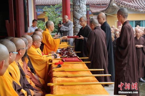 湖北天求禅寺传戒法会启动