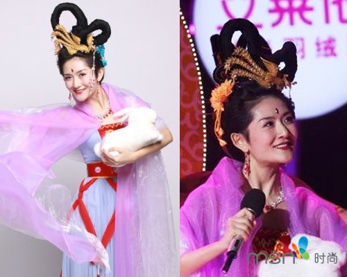 妆成古代美人 今秋你是最美“嫦娥”