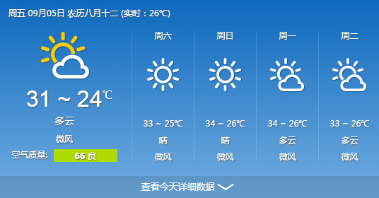 中秋假江西全省天气以晴为主 气温适宜出行_新