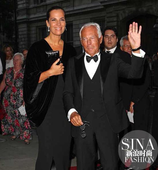 Giorgio Armani与Roberta Armani