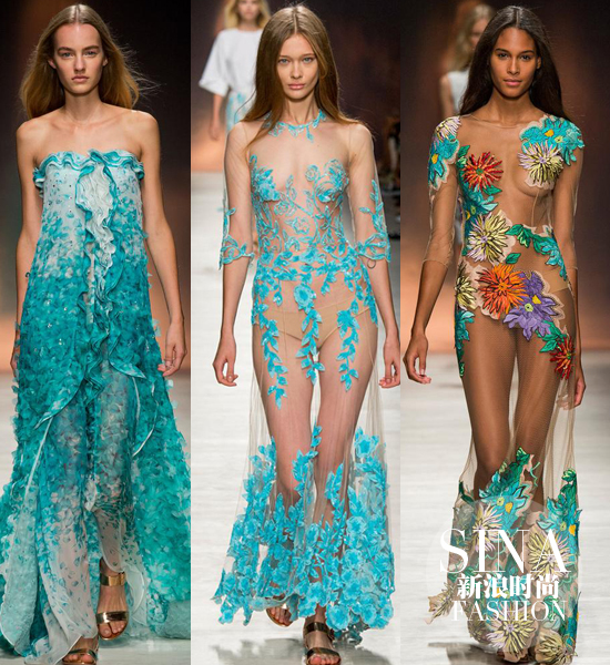 Blumarine：透视长裙