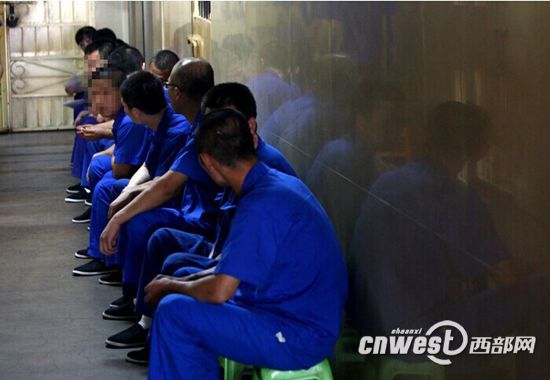西安市公安局强制戒毒所的戒毒人员。(资料图