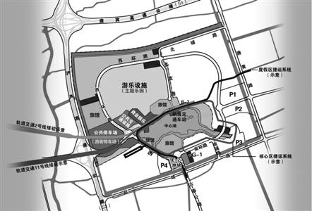 上海迪士尼将建4个停车场 设4585个机动车位
