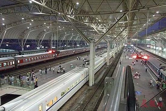 ▲铁路建成后,预计南昌至合肥需2个小时。资料图