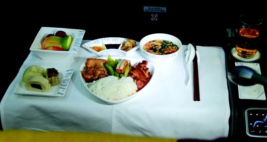 圖為飛機(jī)餐