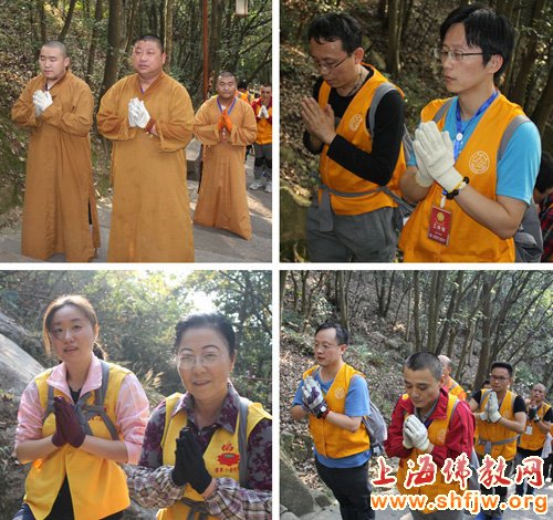 上海浦东小普陀寺三步一拜朝圣普陀山之旅功德圆满