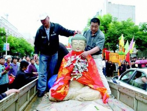 明代石佛被盗半年重回岐山