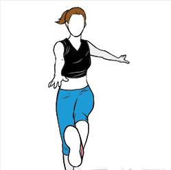 踏步运动 提臀瘦腹