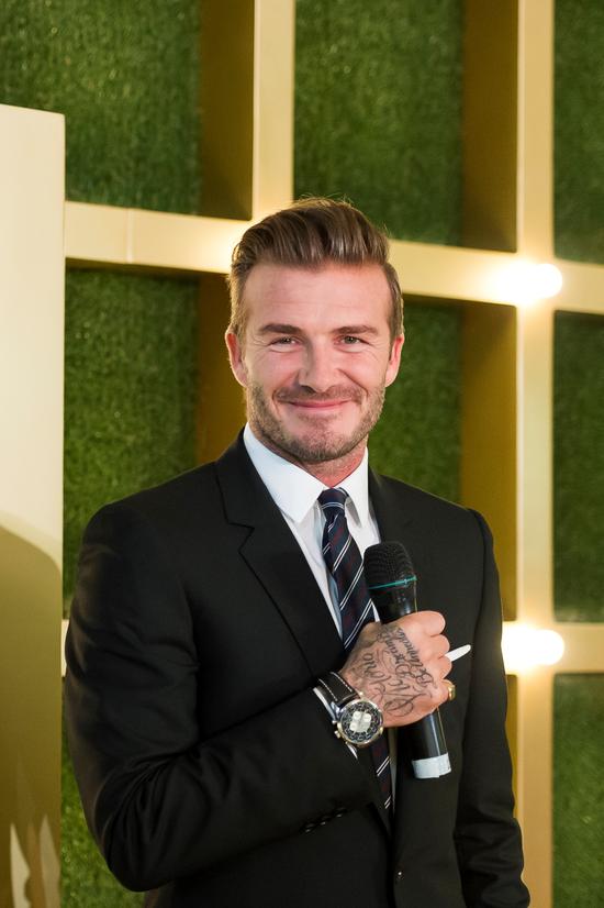 贝克汉姆亮相澳门四季名店开幕仪式|贝克汉姆