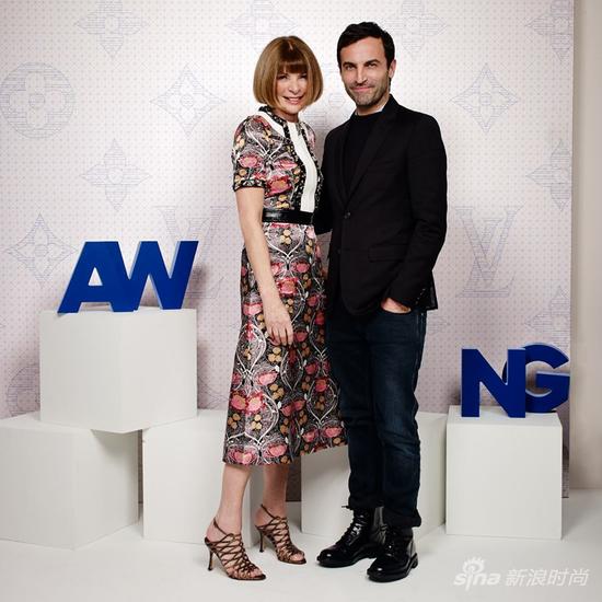 anna wintour与LV现任设计师NicolasGhesquiere