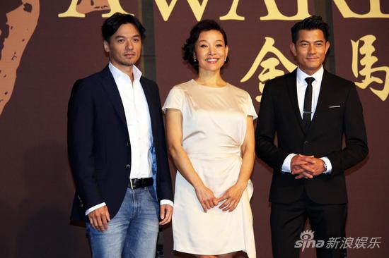 金马奖评审团亮相 陈冲否认与巩俐有心结