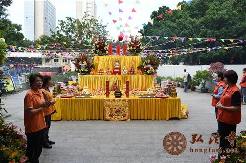 深圳弘法寺下院万佛禅寺举行四面佛开光6周年祈福法会