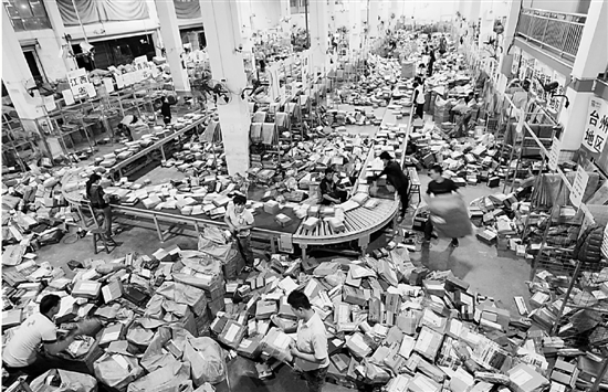 今年双11快递业的大考进行时