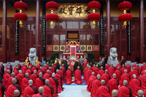 浙江绍兴会稽山炉峰禅寺传授三坛大戒法会圆满举行