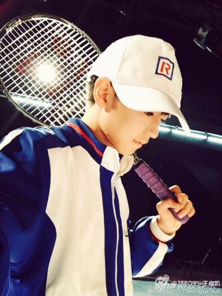 TFboys王俊凯cos网球王子变身龙马耍帅|网球王
