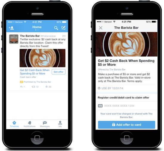 Twitter推出一项名为Twitter Offer的服务