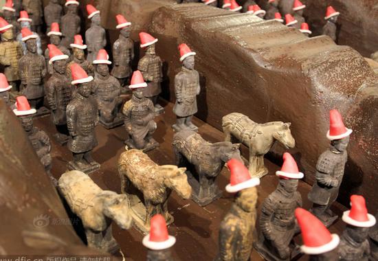西安商家推出巧克力“兵马俑”