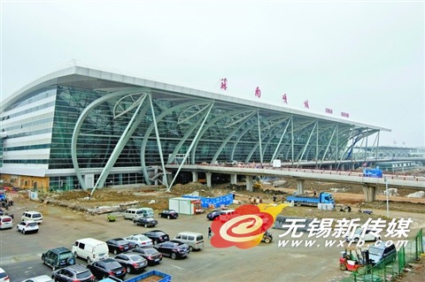 硕放机场二期航站楼施工进入收尾阶段