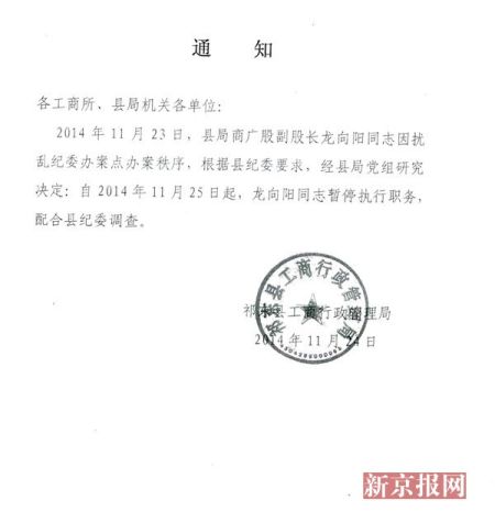 湖南省衡阳市祁东县工商行政管理局通知。