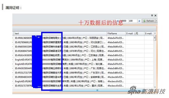 乌云曝智联招聘86万用户简历信息泄露漏洞(漏洞证明)