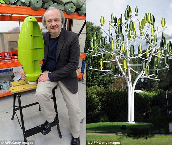 巴黎一家新兴公司的创办人拉里维埃表示：“那天一点风也没有，我在一个广场看到树叶抖动，于是产生这个发电方法。我认为，能量必定来自某个地方，被转变成电能。”这家公司将于2015年出售风树。