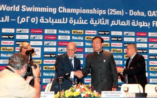 杭州成功申办2018年世界短池游泳锦标赛