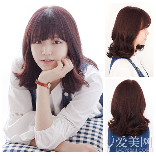 <em>2015</em>最新韩国<em>女生发型</em> 新鲜发色超吸睛|<em>韩式</em>发