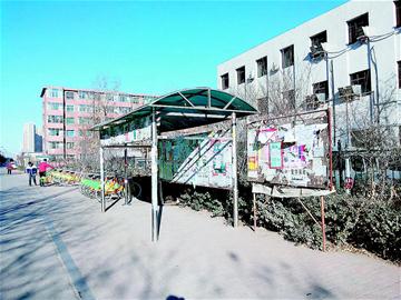 废弃候车棚长满“牛皮癣”