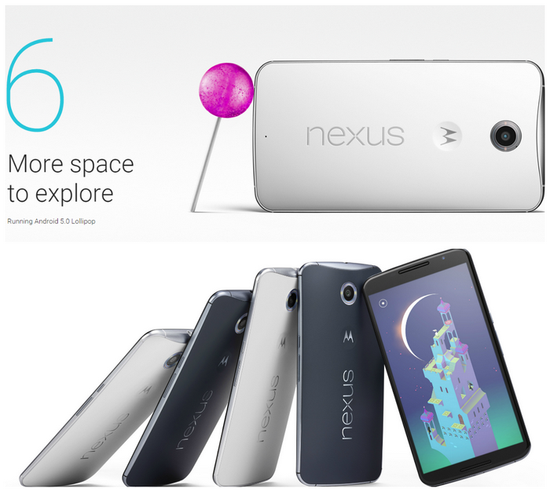 穀歌 Nexus 6