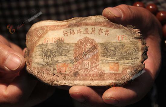 张家口现晋察冀边区银行纸币 500元面额最多