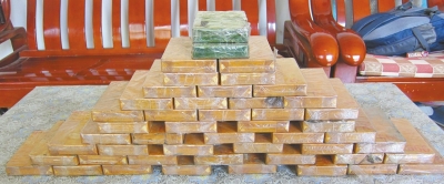 警方缴获的大量毒品