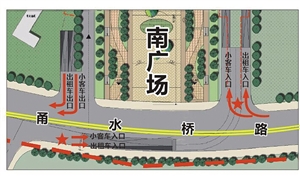 地下停车场出入示意图