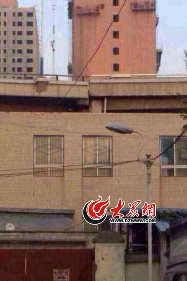 傳濟南高架橋斷裂實視覺誤差